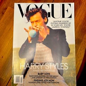 Harry styles Vogue December 2020 magazine no name/ address labels Excellent cond